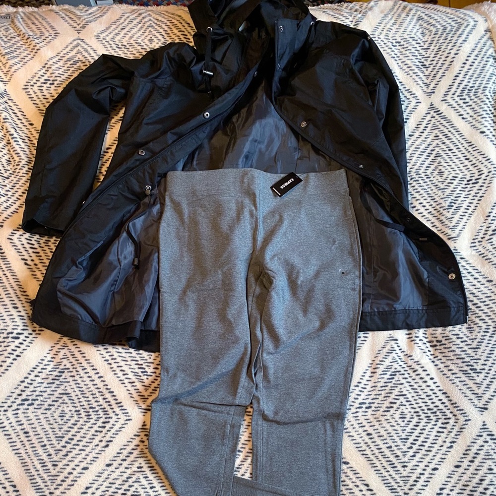 EXPRESS Full Length Plain Gray Leggings